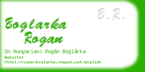 boglarka rogan business card